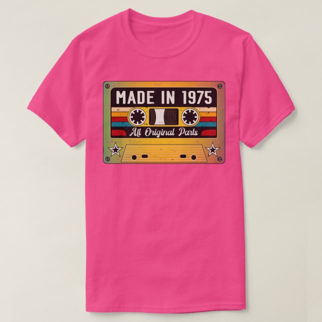 Camiseta Hecho en 1975 (Diseño del anverso)