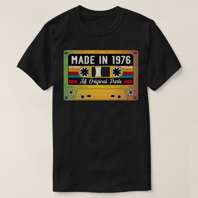 Camiseta Hecho en 1976 (Diseño del anverso)