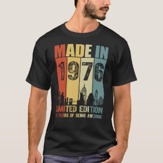 Camiseta Hecho En 1976 Edición Limitada 49 Años
