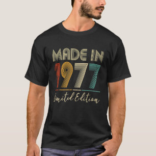 Camiseta Hecho En 1977 45 Años De Edad 45 Años