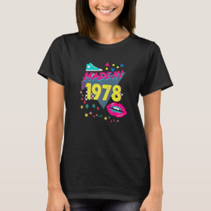 Camiseta Hecho en 1978 44º cumpleaños 80s 90s 1990s Nos