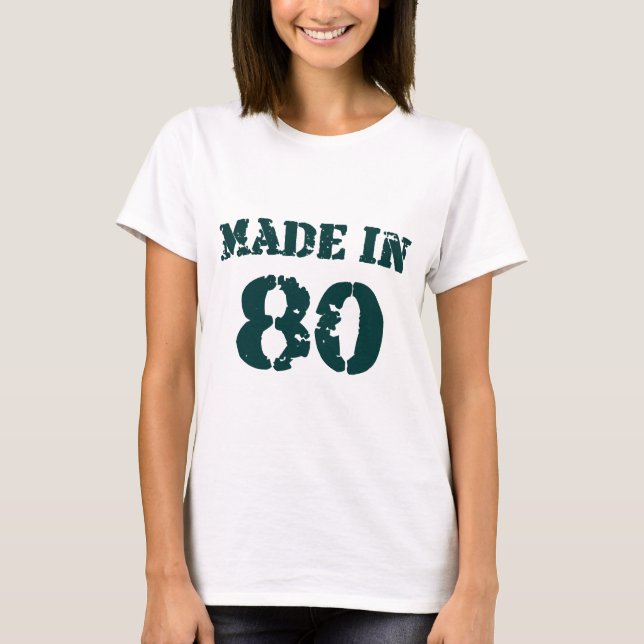 Camiseta Hecho En 1980 (Anverso)