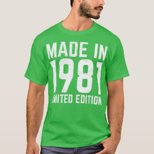 Camiseta Hecho en 1981