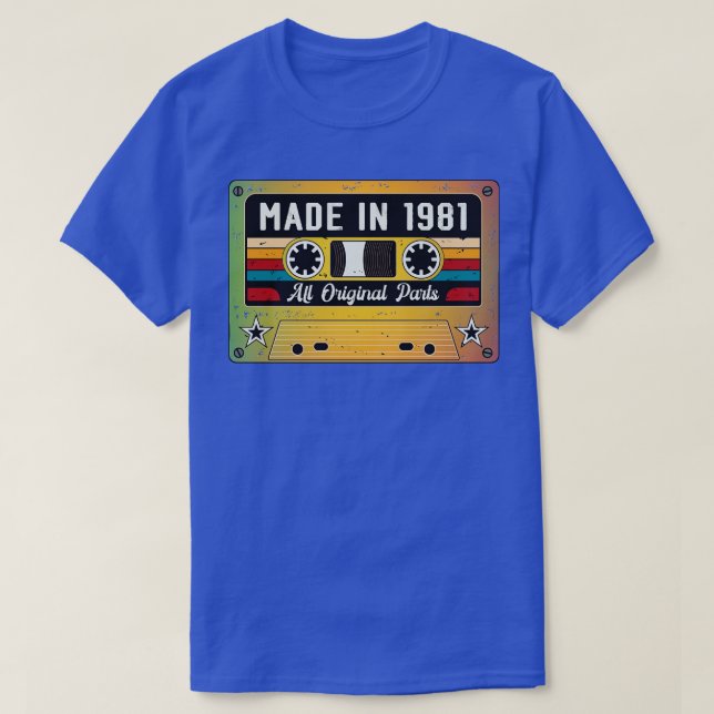 Camiseta Hecho en 1981 (Diseño del anverso)
