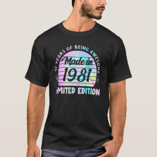Camiseta Hecho En 1981 13 Cumpleaños 13 Años