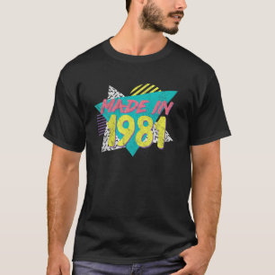 Camiseta Hecho En 1981 Retro Vintage 80'S 90'S 40Th Birthda