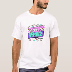 Camiseta Hecho En 1982 40º Cumpleaños Nos 80S 90S 1990S 198