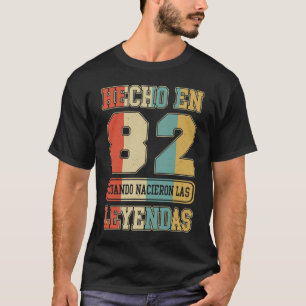 Camiseta Hecho en 1982 Cumpleaños Español 41 Esp