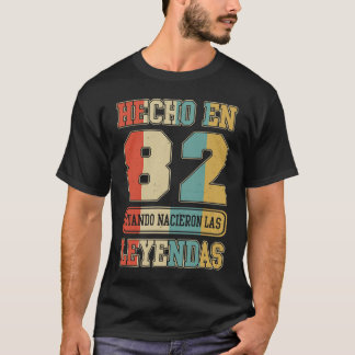 Camiseta Hecho en 1982 Cumpleaños Español 41 Esp