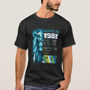 Camiseta Hecho en 1983 León y diseño de año y cita