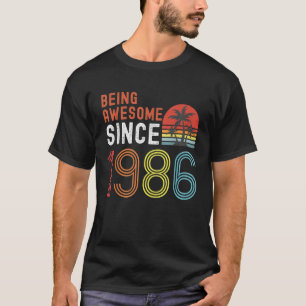 Camiseta Hecho en 1986 Diseño de Cumpleaños para regalo 198