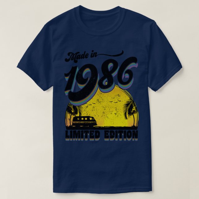 Camiseta Hecho en 1986 edición limitada (Diseño del anverso)