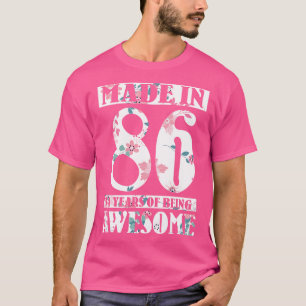 Camiseta Hecho En 1986 Feliz Cumpleaños Para Mí 34 Años De 
