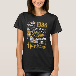 Camiseta Hecho En 1986 Mujeres De 36 Años Sunshine 36º Naci