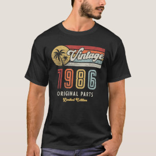 Camiseta Hecho en 1986 Regalo Clásico Divertido Retro de 40