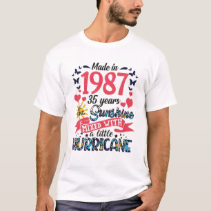 Camiseta Hecho En 1987, 35 Años De Estar Sunshine 35º Nacim