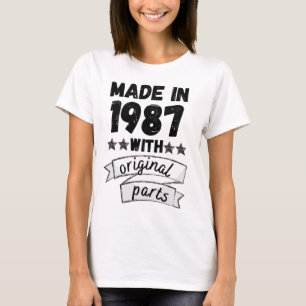 Camiseta hecho en 1987 con piezas originales,