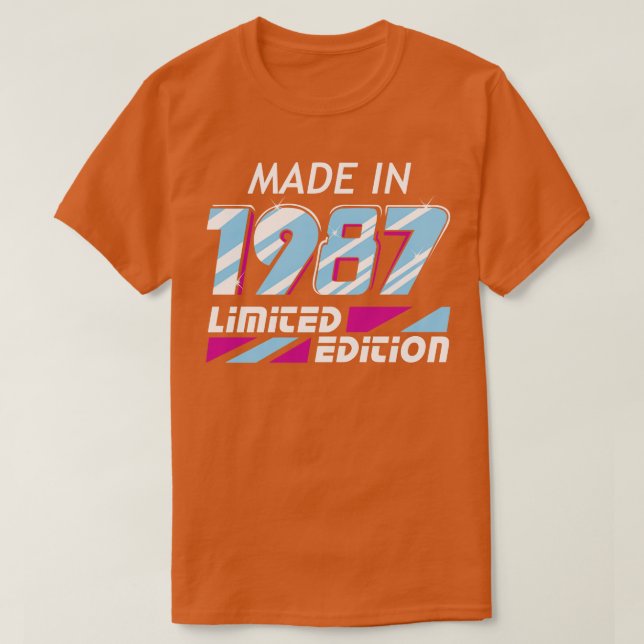 Camiseta Hecho en 1987, edición limitada 1 (Diseño del anverso)