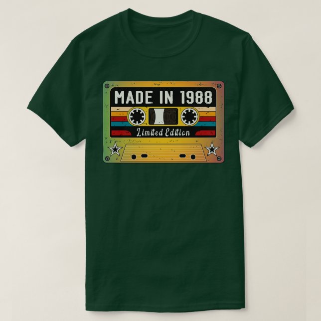 Camiseta Hecho en 1988 (Diseño del anverso)