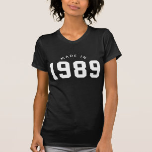 Camiseta Hecho en 1989 Cumpleaños Personalizado