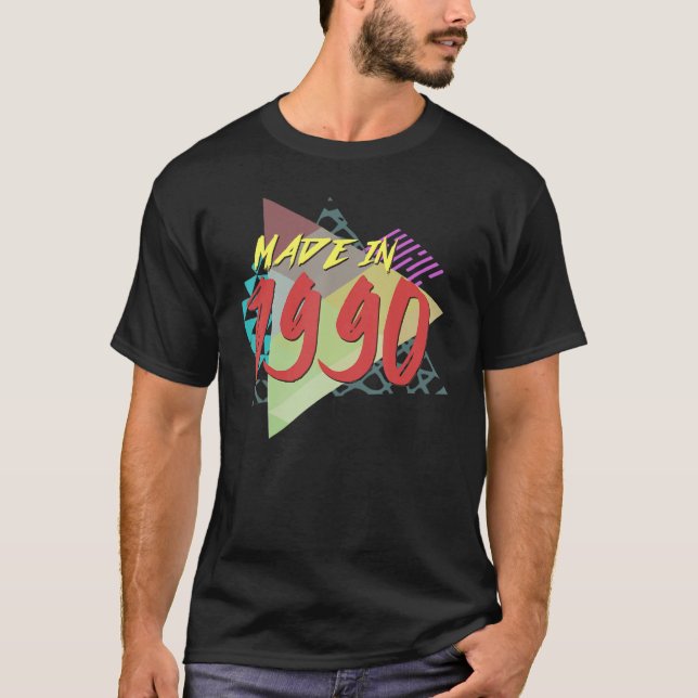 Camiseta Hecho En 1990, 33 Años De Edad (Anverso)