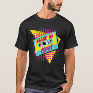 Camiseta Hecho en 1991 31º cumpleaños 80s 90s 1990s Nos