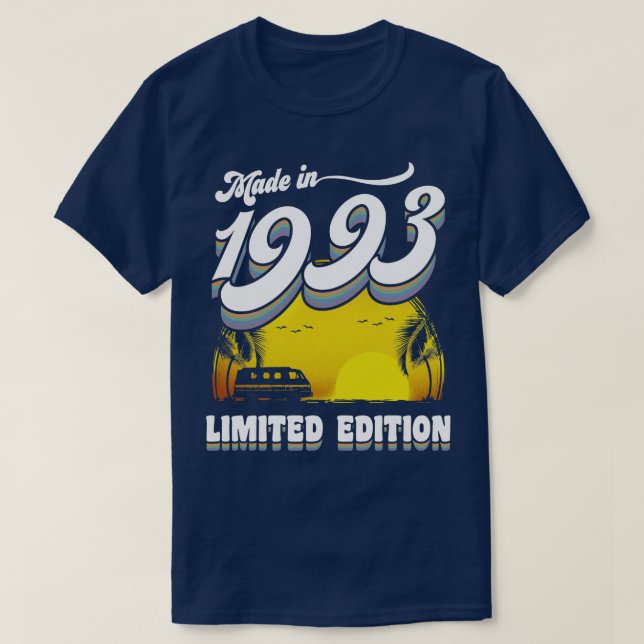Camiseta Hecho en 1993 Regalo de cumpleaños número 30 años  (Diseño del anverso)