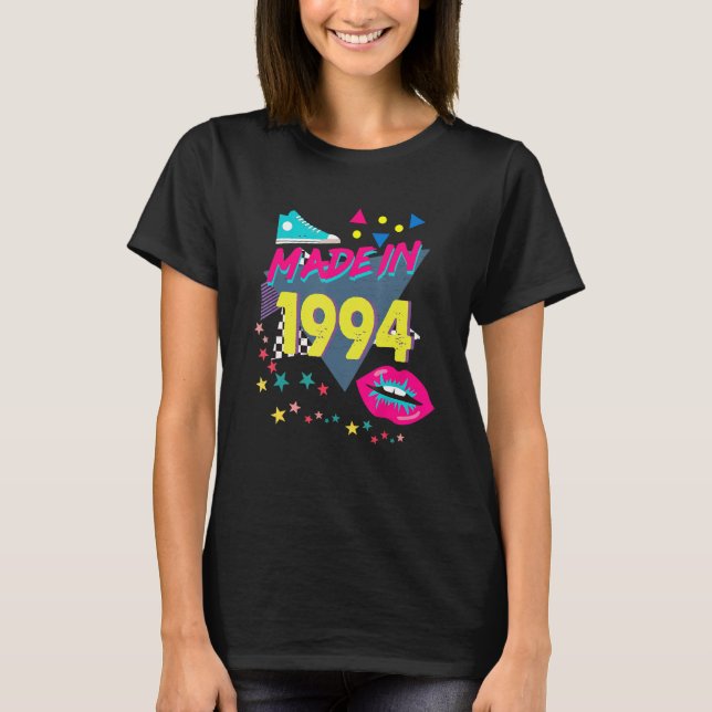 Camiseta Hecho en 1994 28º cumpleaños 80s 90s 1990s Nos (Anverso)