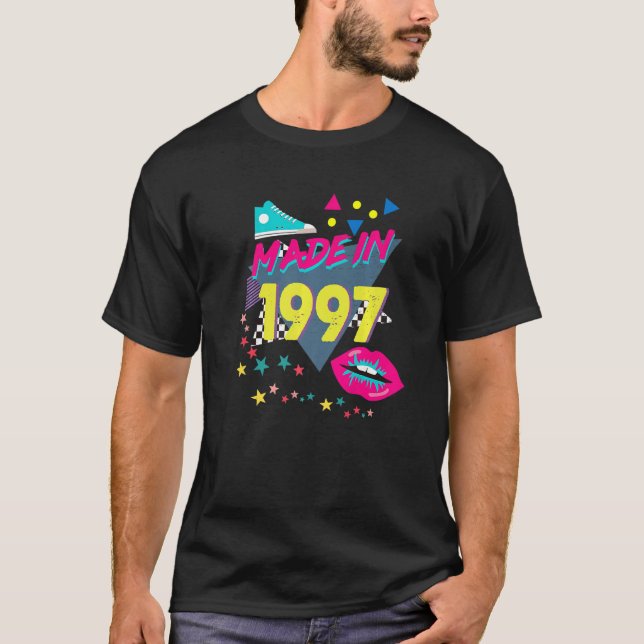 Camiseta Hecho en 1997 25º cumpleaños 80s 90s 1990s Nos (Anverso)