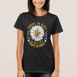 Camiseta Hecho en 2014 9 años Noveno cumpleaños para mujer