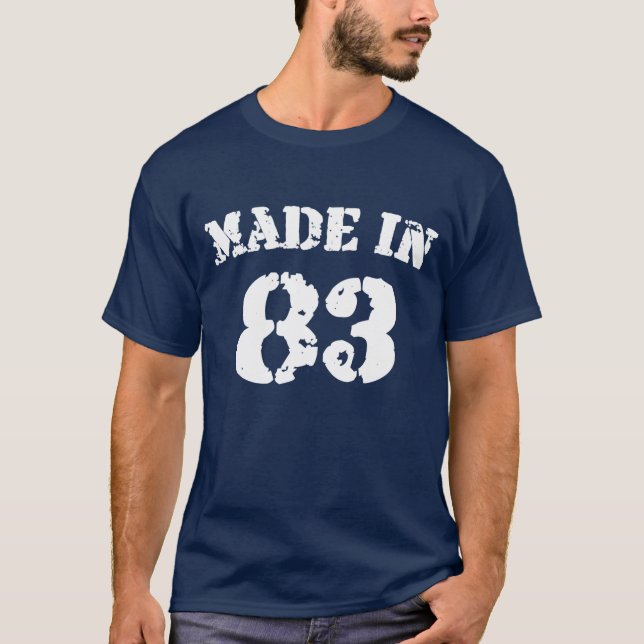Camiseta Hecho En 83 Camisas (Anverso)