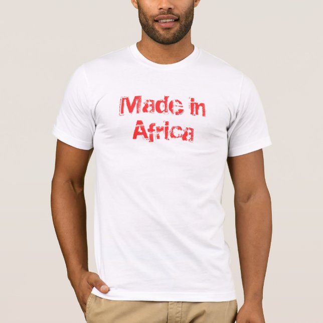 Camiseta Hecho en África (Anverso)