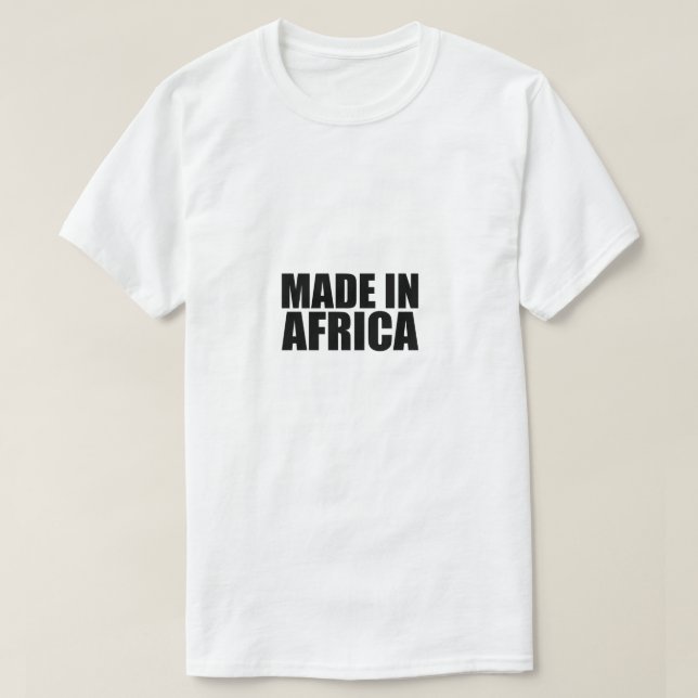 Camiseta Hecho en África (Diseño del anverso)