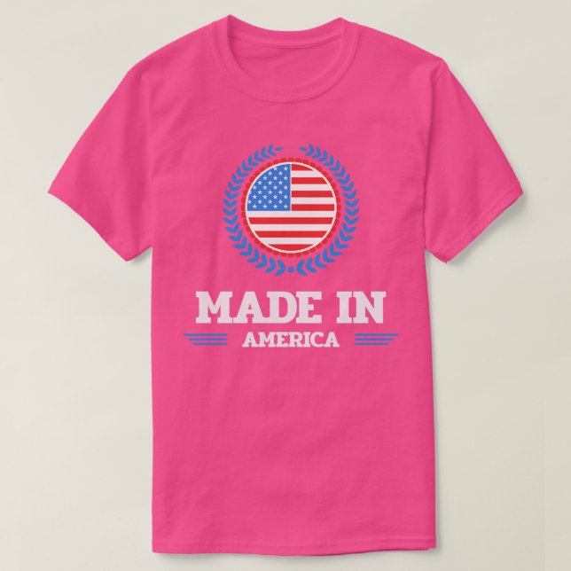Camiseta hecho en américa (Diseño del anverso)