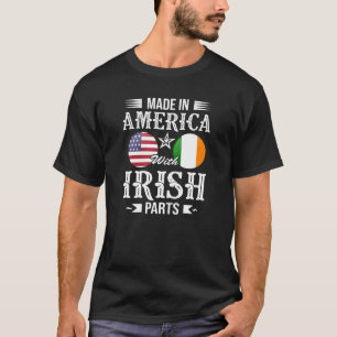 Camiseta Hecho en América con el irlandés parte la camise