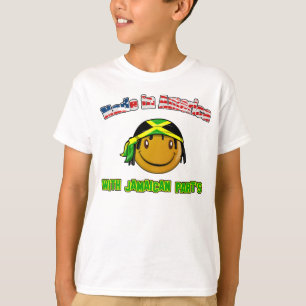 Camiseta Hecho en América con la parte jamaicana