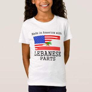 Camiseta Hecho en América con las piezas libanesas
