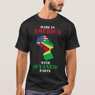 Camiseta Hecho En América Con Partes Guyanesas Usa Guyana