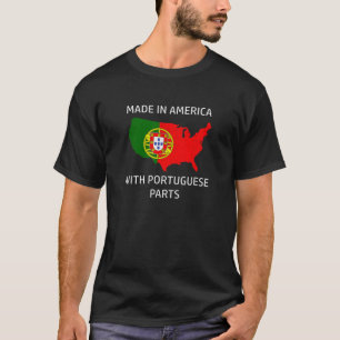 Camiseta Hecho en América con partes portuguesas de Portuga