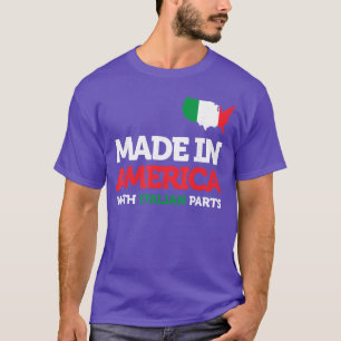 Camiseta Hecho en América con piezas italianas Orgullo de I