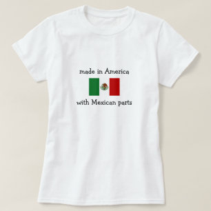 Camiseta hecho en América con piezas mexicanas