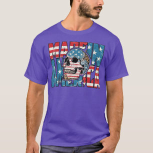 Camiseta Hecho en América leopardo patriótico 4 de julio