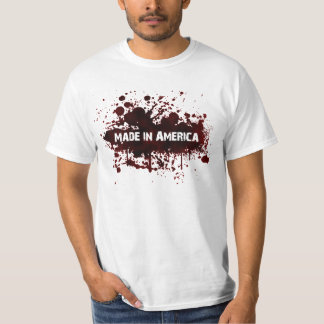 Camiseta Hecho en América - mancha de sangre