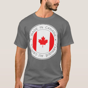 Camiseta Hecho en Bandera De Canadá