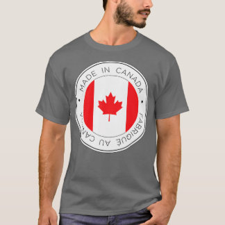 Camiseta Hecho en Bandera De Canadá