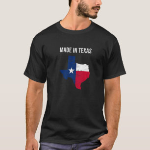 Camiseta Hecho en Bandera Estatal De Texas