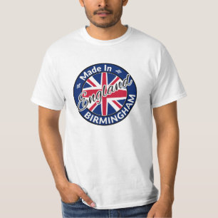 Camiseta Hecho en Birmingham Inglaterra Bandera de Jack
