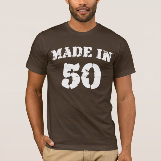 Camiseta Hecho En Camisas De 1950 (Anverso)