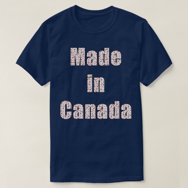 Camiseta Hecho en Canadá (Diseño del anverso)