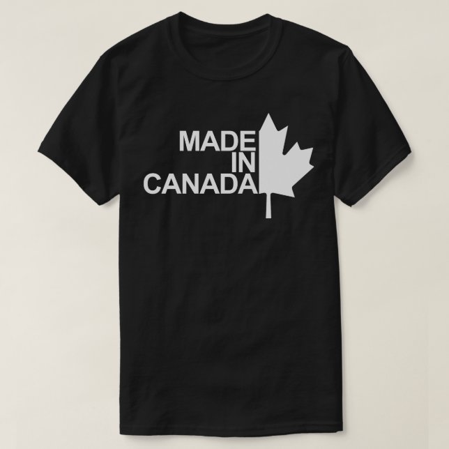Camiseta Hecho en Canadá 2 (Diseño del anverso)
